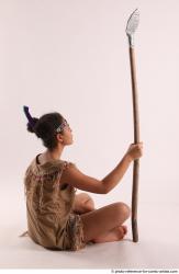 ANISE SITTING POSE WITH SPEAR